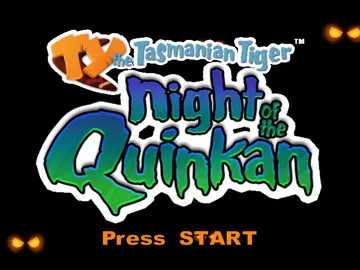 TY The Tasmanian Tiger 3 Night of The Quinkan (USA) screen shot title